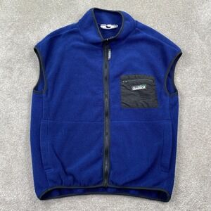 Campmor Full Zip Up Lightweight Fleece Vest Jacket Women's Size XL Royal Blue